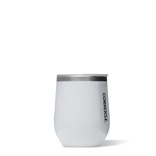 2312GW Corkcicle Stemless Wine Tumbler in Gloss White