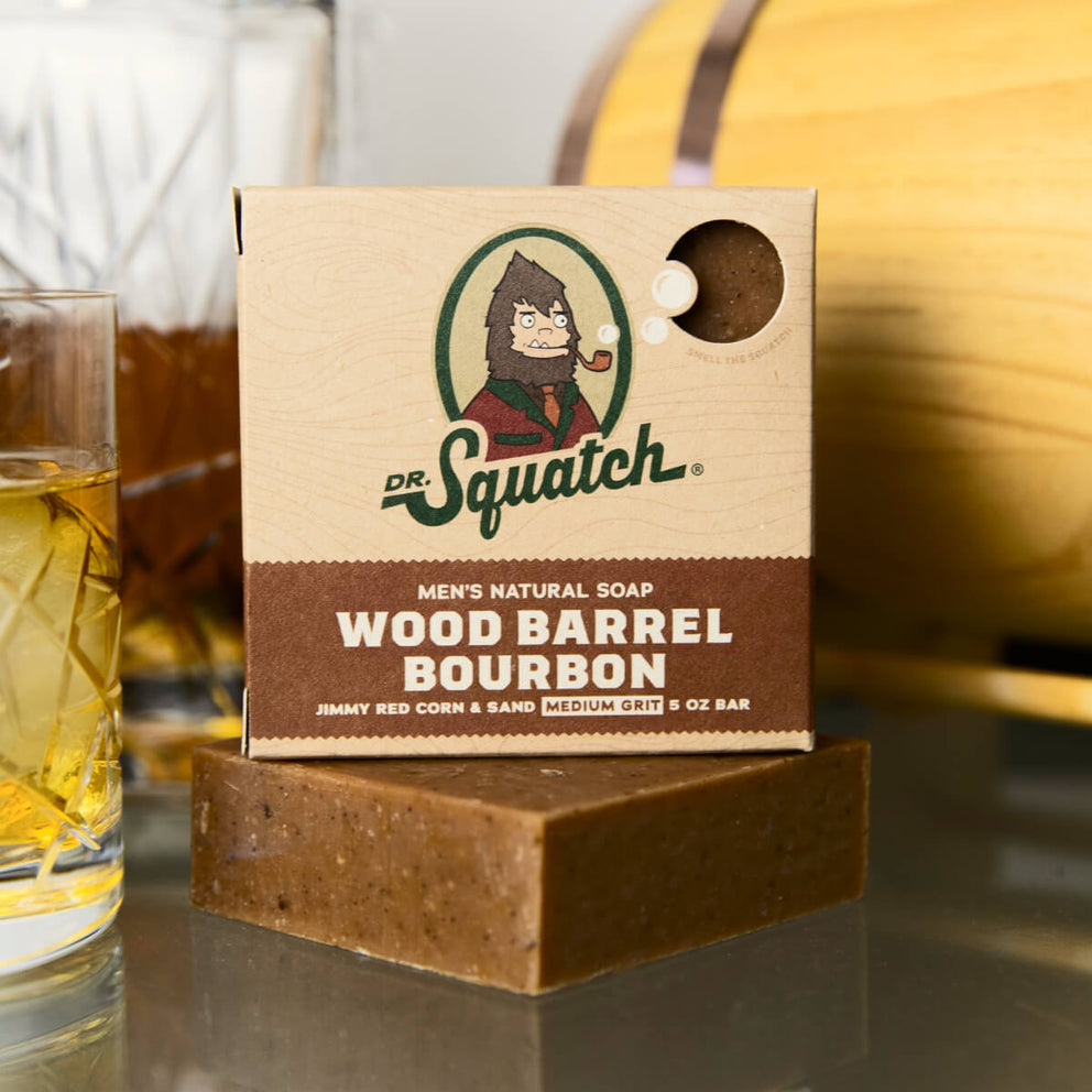 Dr. Squatch 5oz Bar Soap - Wood Barrel Bourbon