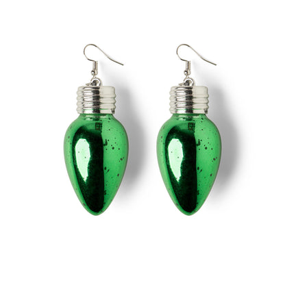 XFLER24 Lotsa LITES!® Holiday Frost Light-Up Bulb Earrings 0