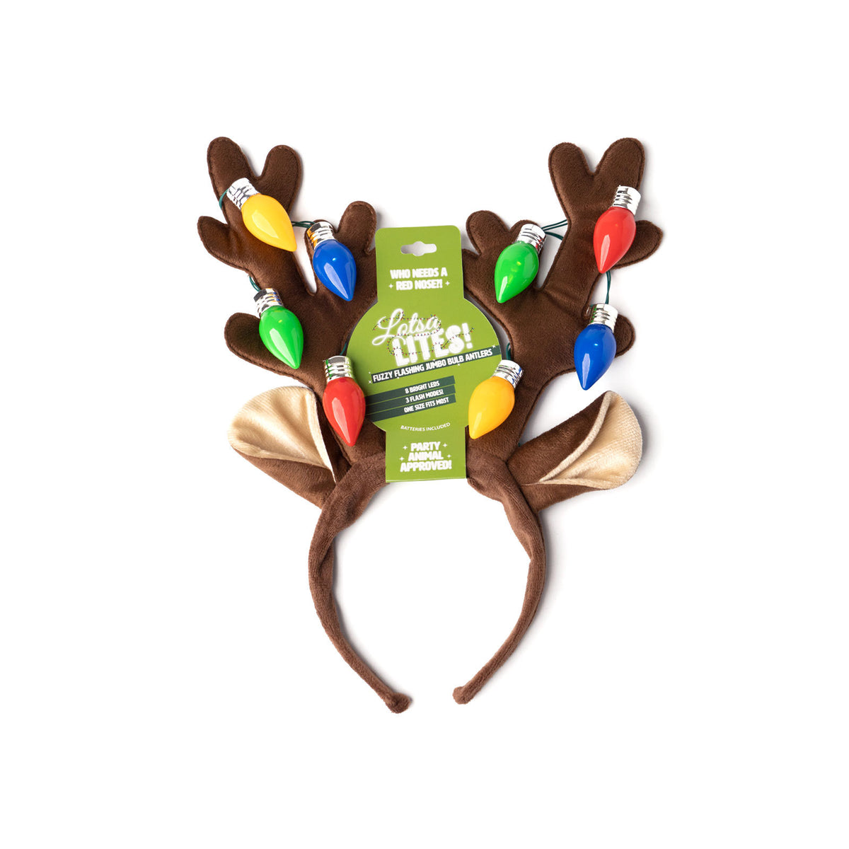 XLTJHB24 Lotsa LITES! Jumbo Light-Up Antler Headband 0
