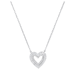 XP-1331 Sterling Silver .15 Ct Diamond Necklace