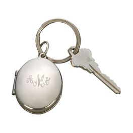 Oval Locket Key Chain