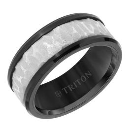 Tungsten Carbide Comfort Fit Mens Band - 9mm