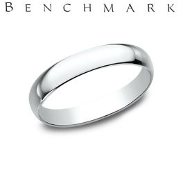 10K White Gold Band - 3MM - Size 6