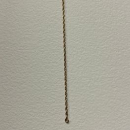 14K Yellow Gold Filled Rope Anklet - 9"