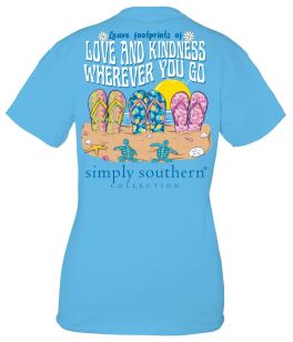 Simply Southern Footprints Short Sleeve T-Shirt