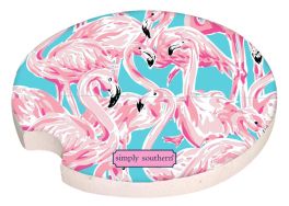 Simply Southern Car Coaster - Flamingo