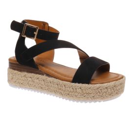 On The Town Sandals - Black