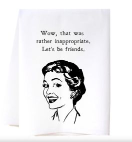 Let's Be Friends Flour Sack Towel