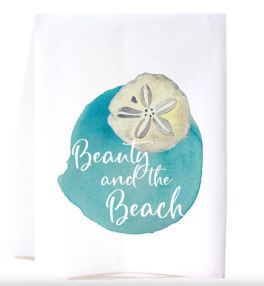 Beauty And The Beach Flour Sack Towel