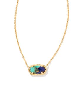 Kendra Scott Elisa Short Pendant Necklace In Turquoise Magnesite 