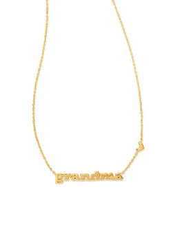 Kendra Scott Grandma Pendant Necklace In Gold