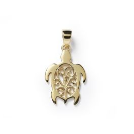 Southern Gates Gold Plated Sea Turtle Pendant