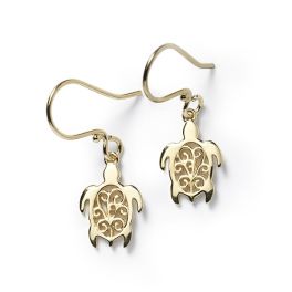 Southern Gates Gold Plated Sea Turtle Earrings