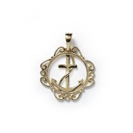 Southern Gates Gold Plated Anchor Pendant