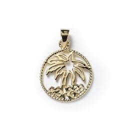 Southern Gates Gold Plated Palm Tree Pendant