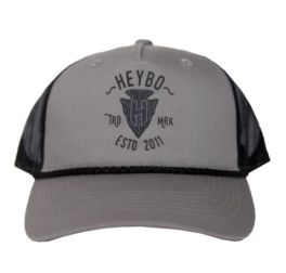 Heybo Arrowhead Meshback Trucker Hat - Charcoal