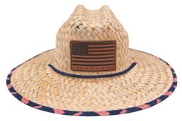 Simply Southern Straw Hat - Flag
