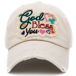 God Bless You Hat - Stone