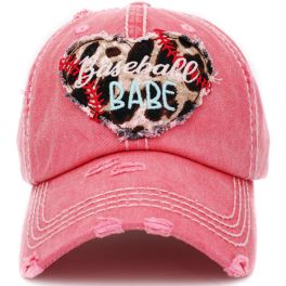 Baseball Babe Hat - Hot Pink
