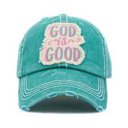 God Is Good Hat - Turquoise 
