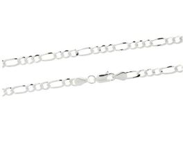 Sterling Silver 3mm Figaro Chain - 22"