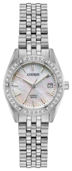 Ladies Stainless Steel Mother Of Pearl Quartz Citizen Watch