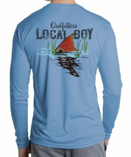 Local Boy Long Sleeve Performance Shirt - Red Tailing
