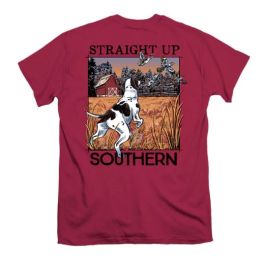 Straight Up Southern Pointer & Birds Short Sleeve T-Shirt