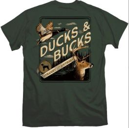 Straight Up Southern Ducks And Bucks Short Sleeve T-Shirt - Youth