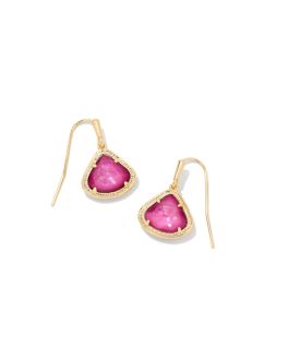 Kendra Scott Kendall Gold Drop Earrings In Iridescent Orchid Illusion