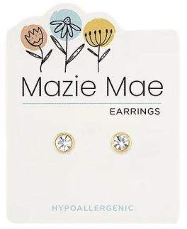 Mazie Mae Gold Cubic Zirconia Stud Earring