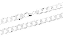 Sterling Silver 10mm Super Light Curb Chain - 22"