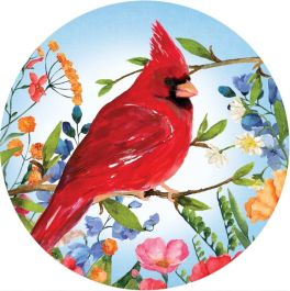 Cardinal Wildflowers Accent Magnet