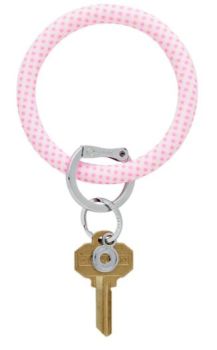 Gingham Tickled Pink O-Venture Key Ring