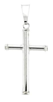 Sterling Silver Large Latin Cross Pendant