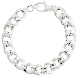 Sterling Silver Electroform Cubin Link Chain Bracelet - 7.5"