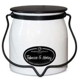 16oz Butter Jar Candle - Tobacco & Honey