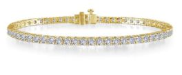 Lafonn Gold Plated Classic Tennis Bracelet - 2.25CTTW