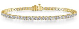 Lafonn Gold Plated Classic Tennis Bracelet - 7"