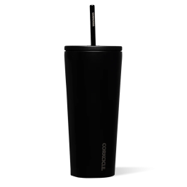 Corkcicle 24oz Cold Cup With Straw - Matte Black