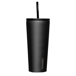 Corkcicle 24oz Cold Cup With Straw - Ceramic Slate