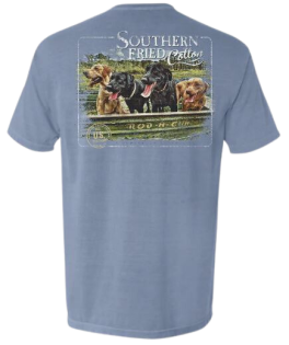 Southern Fried Cotton Boat Load Of Dogs Short Sleeve T-Shirt