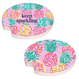 Simply Southern Car Coaster Set - Pineapple