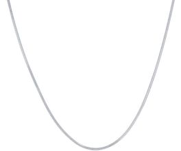 Sterling Silver 18" 1mm Square Snake Chain