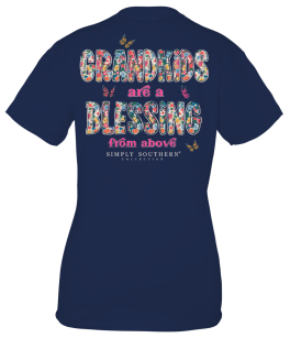 Simply Southern Grandkids Are A Blessing Short Sleeve T-Shirt