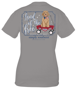 Simply Southern Land Of The Free Short Sleeve T-Shirt - Youth