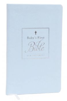 Baby's First Bible KJV - Leather Soft Blue