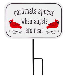 Cardinal Memorial Yard Stake - Cardinals Appear