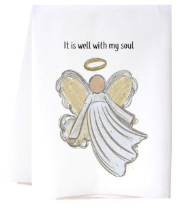 It Is Well With My Soul Angel Flour Sack Towel
